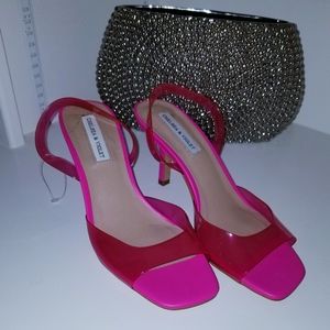 Neon pink barbie heels